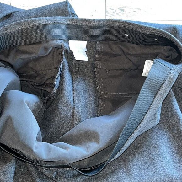 Chicos Pants Women’s Size 2.5R 14 Gray Pull On Wide‎ Leg Relaxed High Rise - Picture 10 of 14